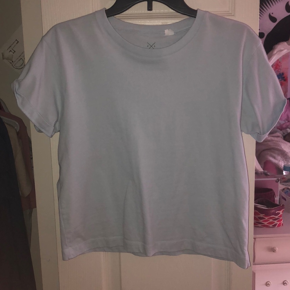 Baby Blue Crop Top